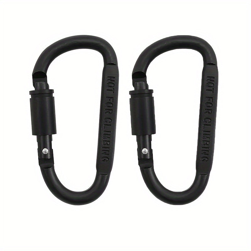 2pcs Heavy Duty Locking Carabiner Clips for Camping Hiking Hammock Backpack