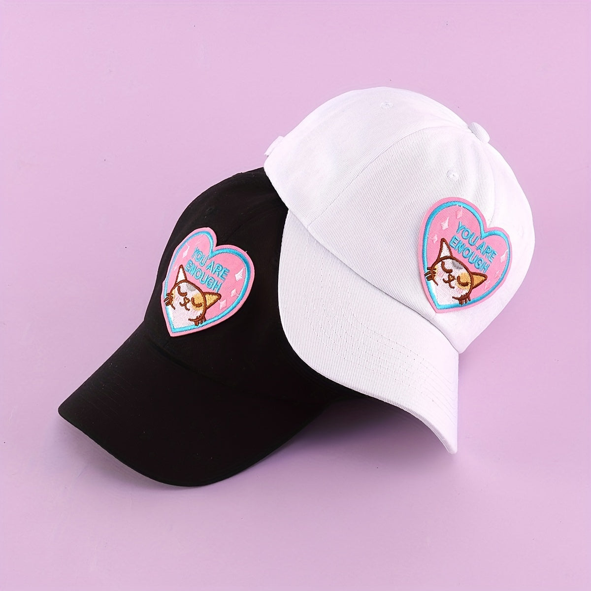 Cat Embroidery Baseball Cap Cartoon Dad Hat