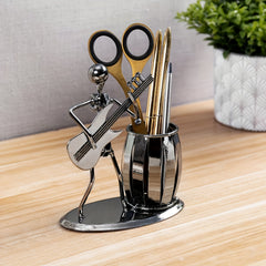Metal Desk Penholder Rocker And Guitar Office Supplies Organizer