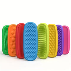 Silicone Sensory Stones Set - Textured Finger Toys for Anxiety Relief