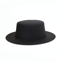 Men's Sun Visor Hat Stylish Flat Top Flat Brim Bowler Hat