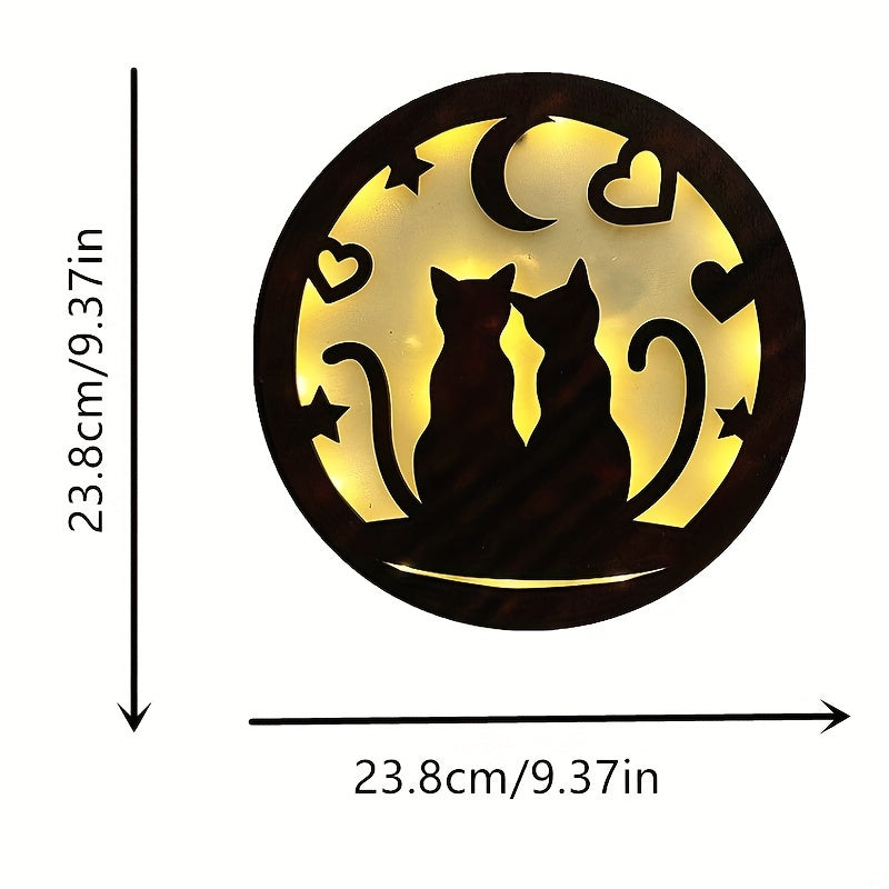 Christmas Halloween Scene Decoration Lights Mother And Baby Side Decoration