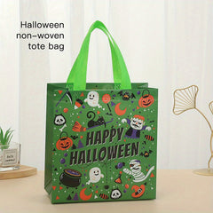 Cartoon Halloween Pattern Storage Handbag Lightweight Gift Non Woven Bag