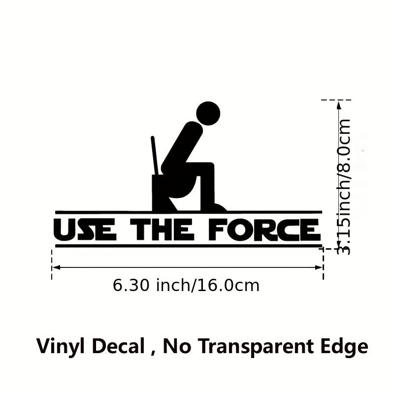 Toilet Vinyl Decals Art Door Stickers - Fun Bathroom Decor