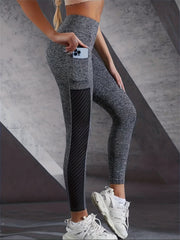 Hip Lifting Yoga Leggings With Pocket Workout Tight Pants
