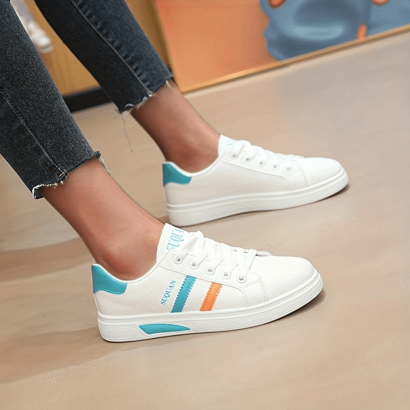 Women's Casual Lace Up Low Top Skate Shoes