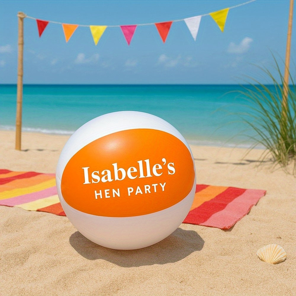 Personalized Name Beach Ball - Customizable Durable Outdoor Gift