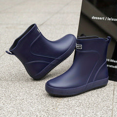 Women's Waterproof Rubber Rain Boots Non slip Work Boots For Outdoor