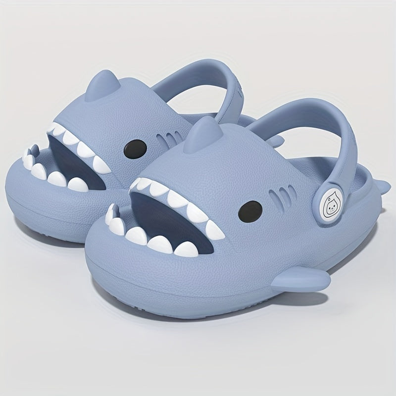 Girls Cartoon Shark House Shoes Indoor Slippers Lightweight Anti Slip Sandals