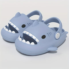 Girls Cartoon Shark House Shoes Indoor Slippers Lightweight Anti Slip Sandals