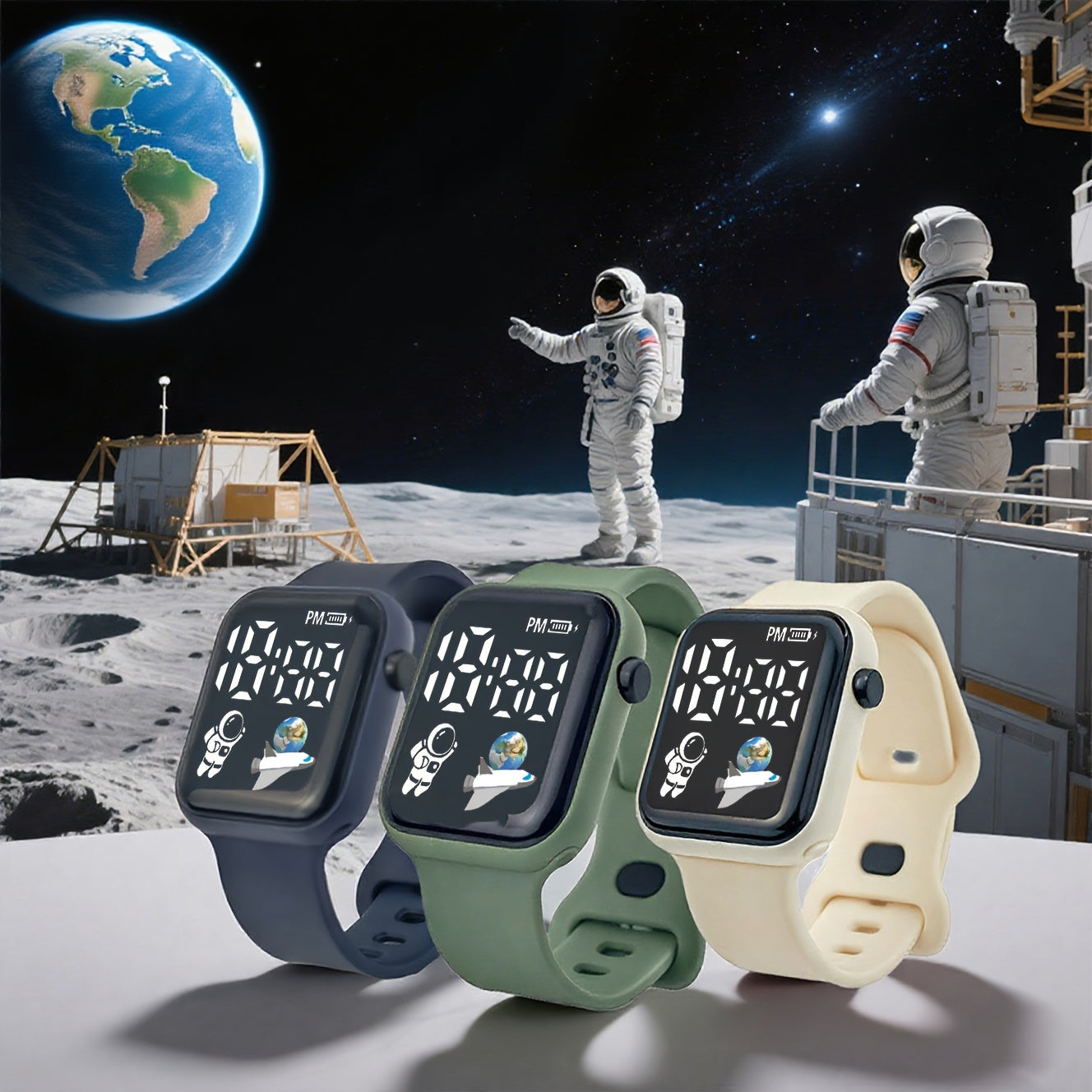 LED Touchscreen Sports Watch Set for Climbing & Running