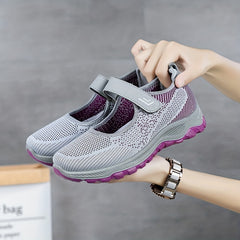 Women's Casual Knitted Shoes Breathable Non Slip Outdoor Sports Shoes