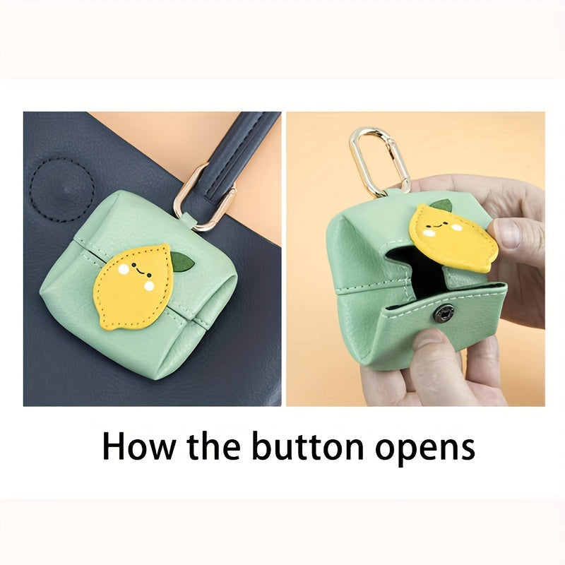 Cartoon Mini Storage Bag for Lipsticks with Keychain