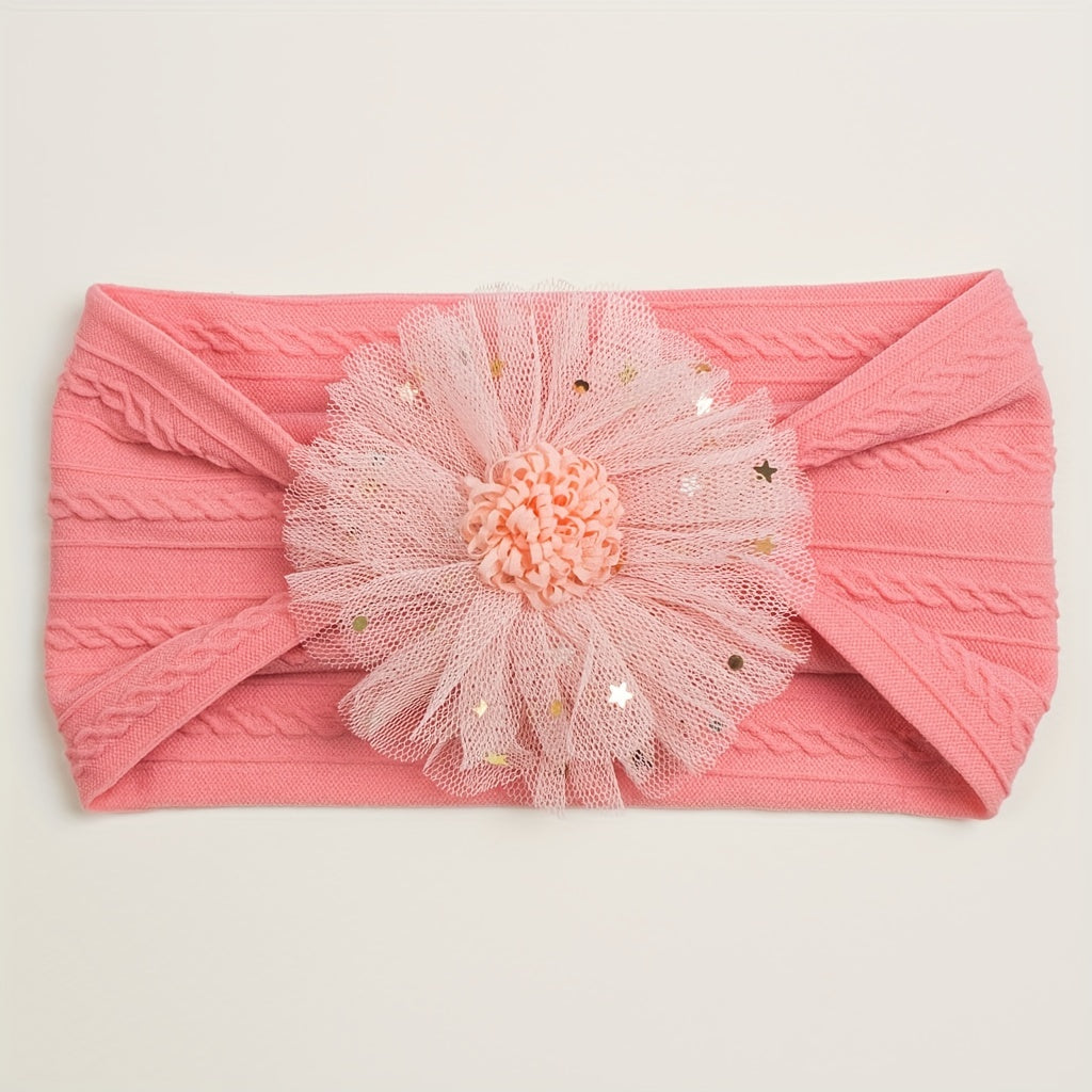 Mesh Flowers Headband for Baby Girls