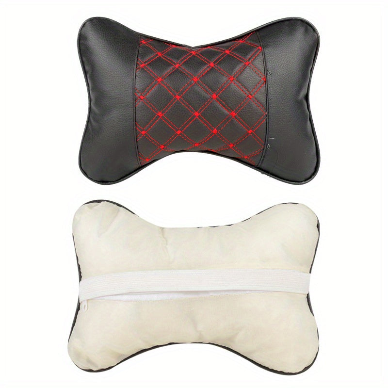 2pcs High PVC Leather Headrest for Home/Car