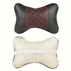 2pcs High PVC Leather Headrest for Home/Car