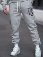 Men's Dragon Graphic Joggers - Stylish and Comfortable Sweatpants
