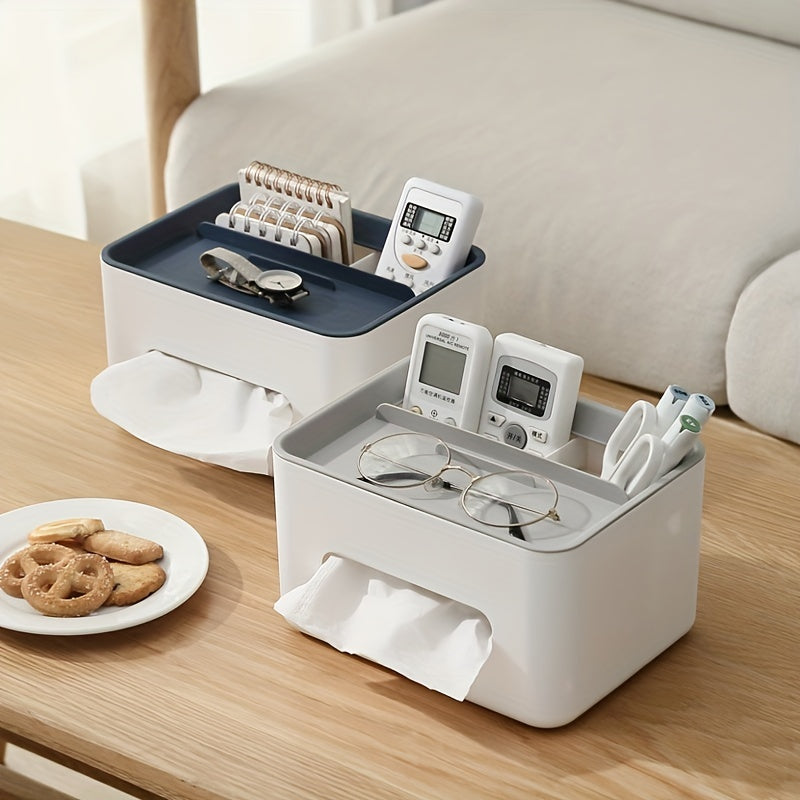 Desktop Storage Box for Tissue Paper Remote Control Sundries