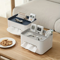 Desktop Storage Box for Tissue Paper Remote Control Sundries