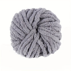 2pcs Thick Wool Thread DIY Flower Solid Woven Blanket Scarf About 250g 25m