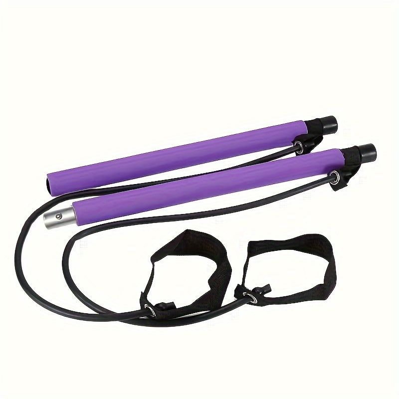 Pilates Stick With Resistance Rope for Full-Body Workout