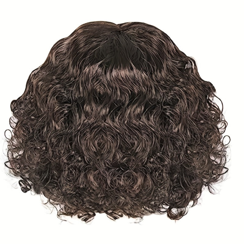 Brown Wig Kids Cosplay Stage Hair Accessories