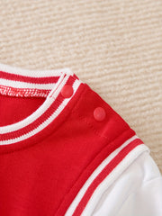 Basketball Style Infant Baby Romper Long Sleeve Cotton Newborn Bodysuit