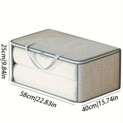 Clothes Storage Bag With Handles Non Woven Fabric Clothes Bag With Window