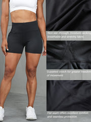 5-pack High Waist Compression Shorts for Cycling Volleyball Activewear