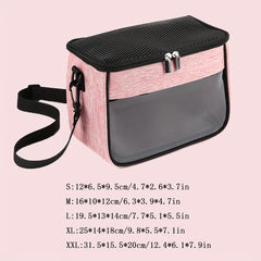 Portable Breathable Hamster Carrier Bag Adjustable Strap for Small Animals