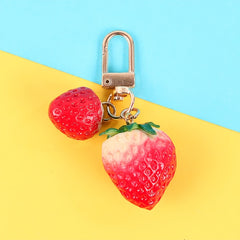 Strawberry Bell Keychain Keyring Bag Decoration