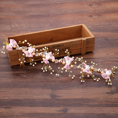 Rhinestone Floral Wedding Headpiece Hair Vine For Brides