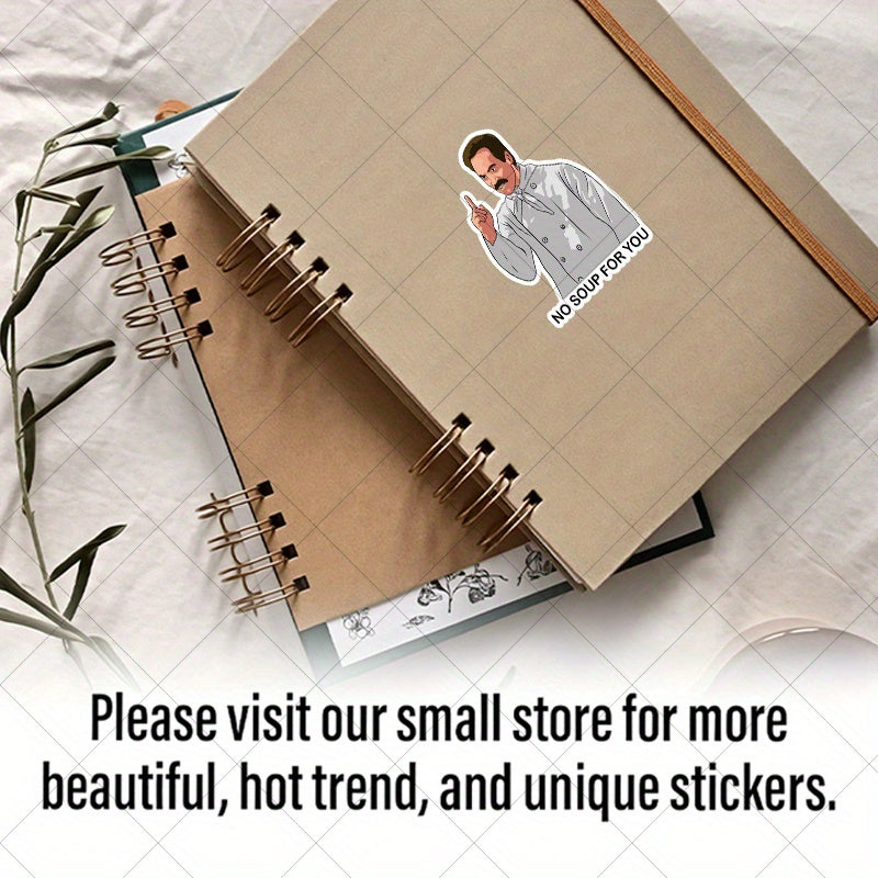 Joe Davola Seinfeld No Soup Vinyl Stickers