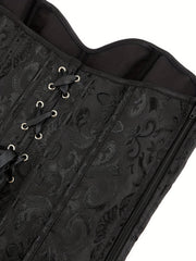 Strapless Corset Bustier Tummy Control Lace Up Body Shaper