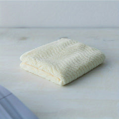Soft Coral Velvet Washcloth Small Towel Wavy Pattern