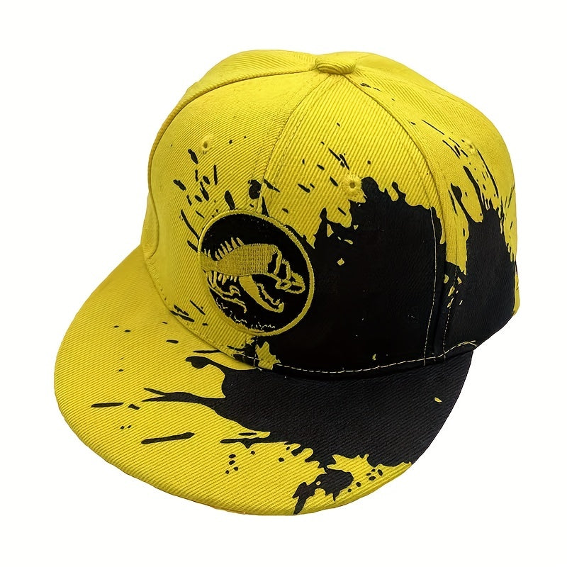 Casual Doodle Dinosaur Embroidery Baseball Cap Sun Protection Hip Hop Style