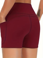 3pcs High Waist Yoga Shorts Tummy Control Sports Activewear