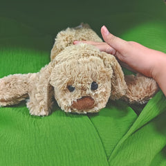 Brown Puppy Doll Soft Plush Stuffed Animal Realistic Dog for Kids Birthday Party