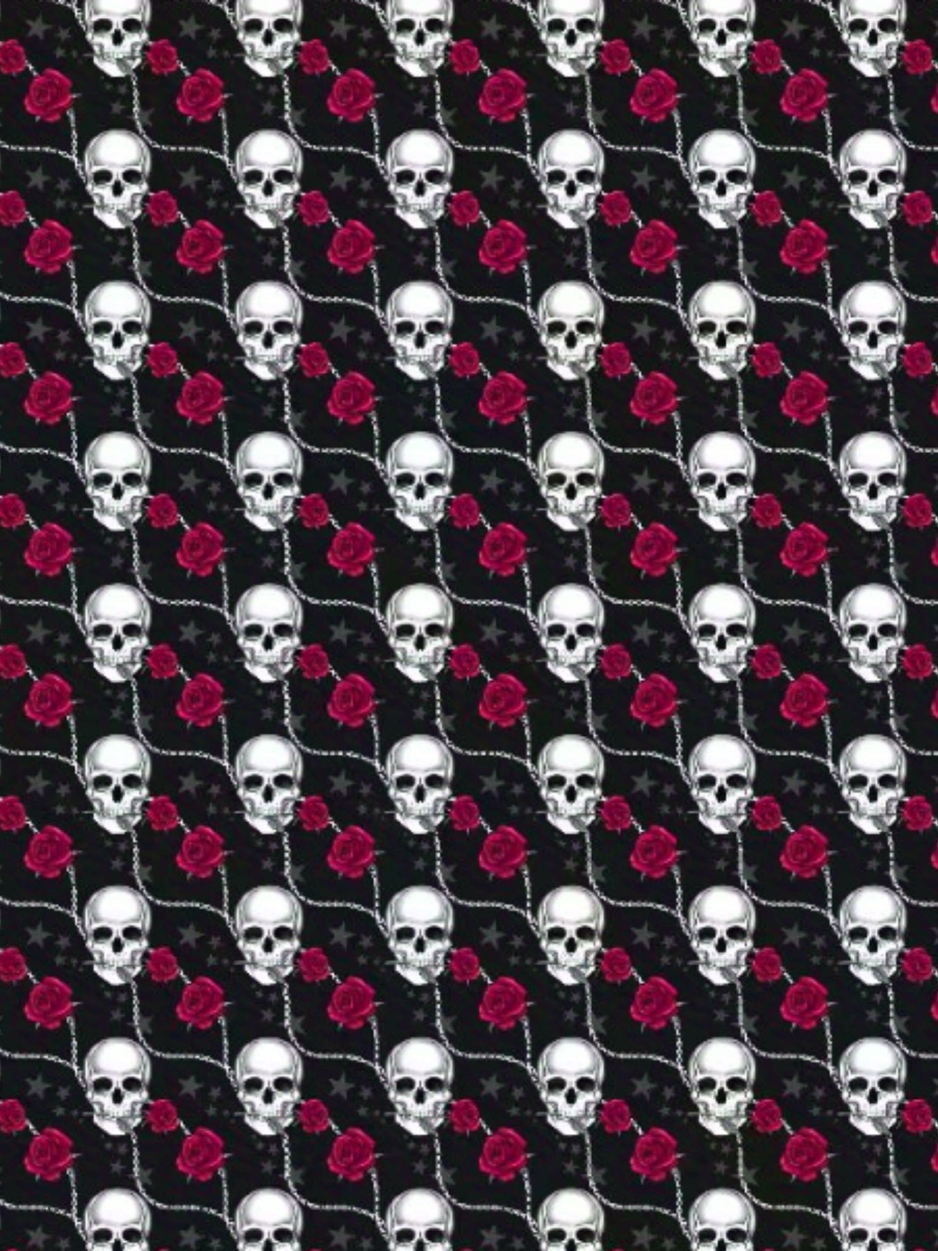Floral Skull Print Plus Size Halloween Crop Tank Top