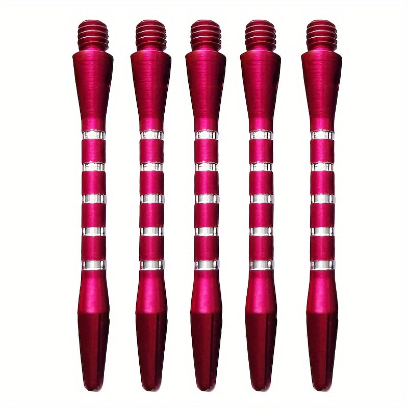 5pcs Aluminum Alloy Dart Shaft 2BA Colorful Engraved Line Standard Metal Shaft