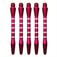 5pcs Aluminum Alloy Dart Shaft 2BA Colorful Engraved Line Standard Metal Shaft