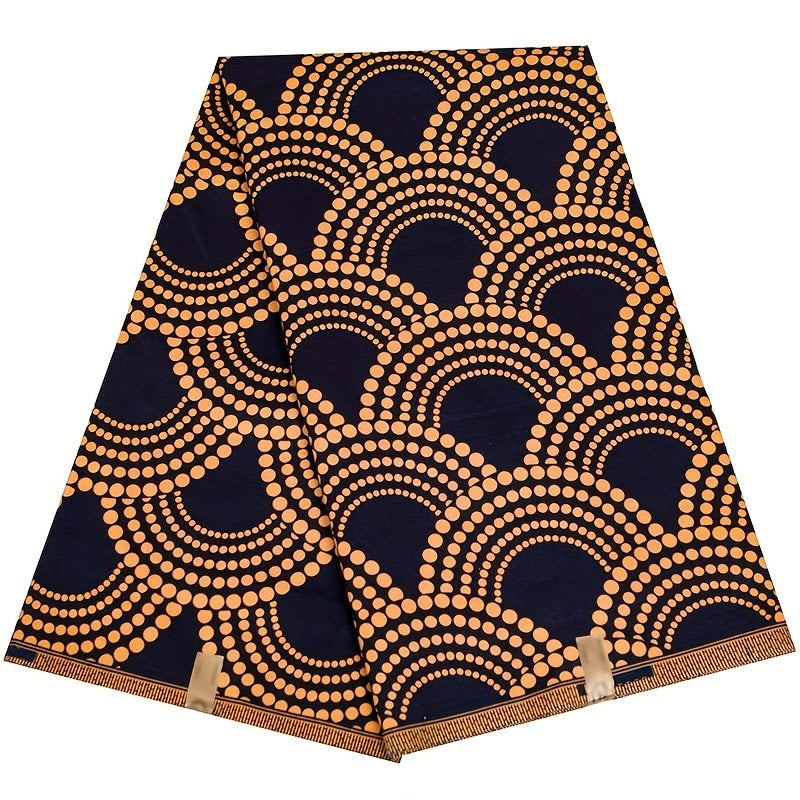 6yds African Ankara Tribal Double Sided Printed Fabric Sewing Dress Headwear DIY