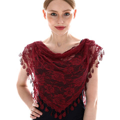 Triangular Lace Veil Prayer Church Veil Women Headcovering Lace Scarf