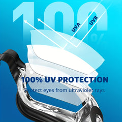 Anti Fog UV Protection Swimming Goggles Adjustable Swim Eyewear