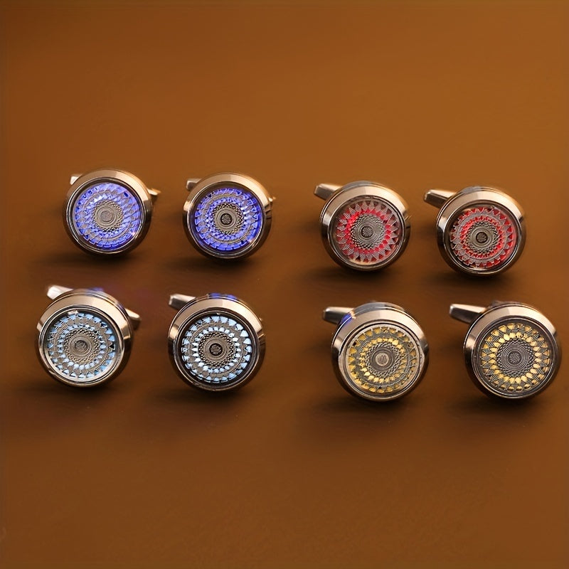 Colored Sparkling Shirt Cufflinks Cuff Nails for Men