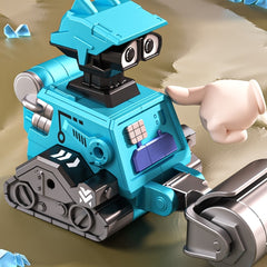 Kids Press Robot Inertia Eng Vehicle Excavator Toy