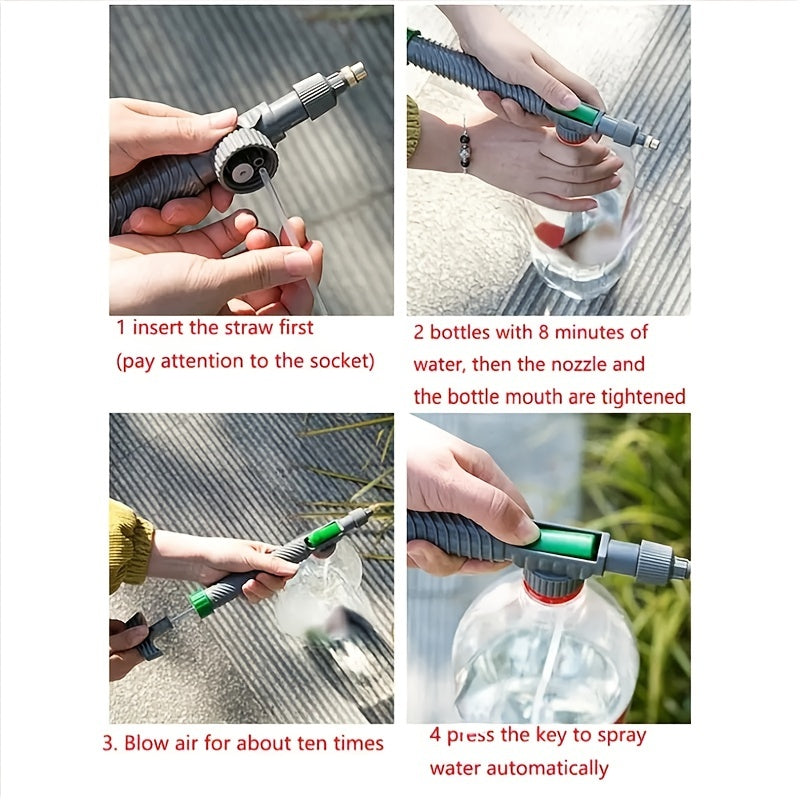 Adjustable Handheld Spray Nozzle for Watering