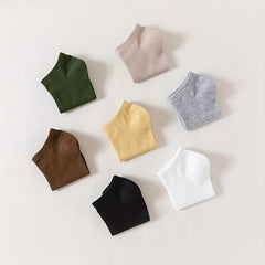 14 Pairs Solid Ankle Socks Soft & Lightweight Women's Stockings
