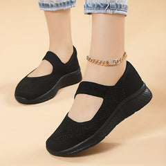 Women's Breathable Mesh Sneakers Casual Ankle Strap Flat Shoes