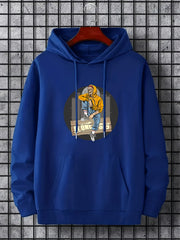 Alone Boy Print Hoodies For Men Graphic Sweatshirt With Kangaroo Pocket
